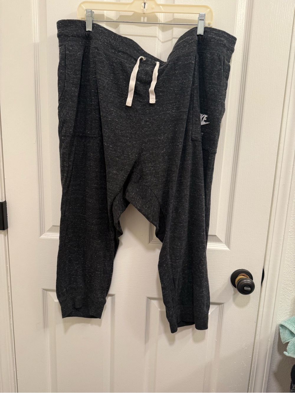 Nike Youth Charcoal Black Drawstring Jogger Pants